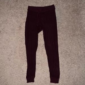 maroon american eagle joggers
